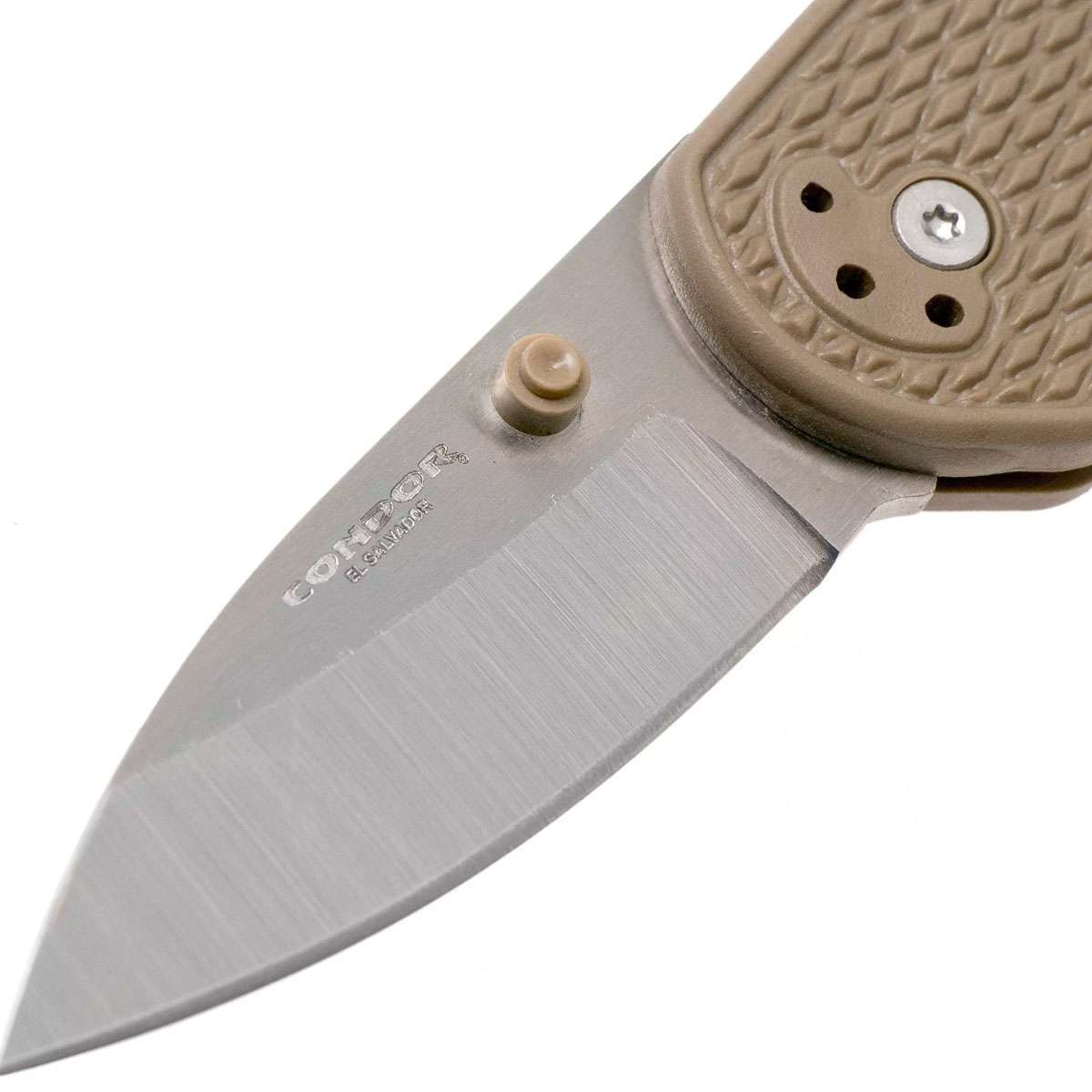 Condor Cadejo Drop Point Folder Pocket Knife CTK805-2.5SK - Desert