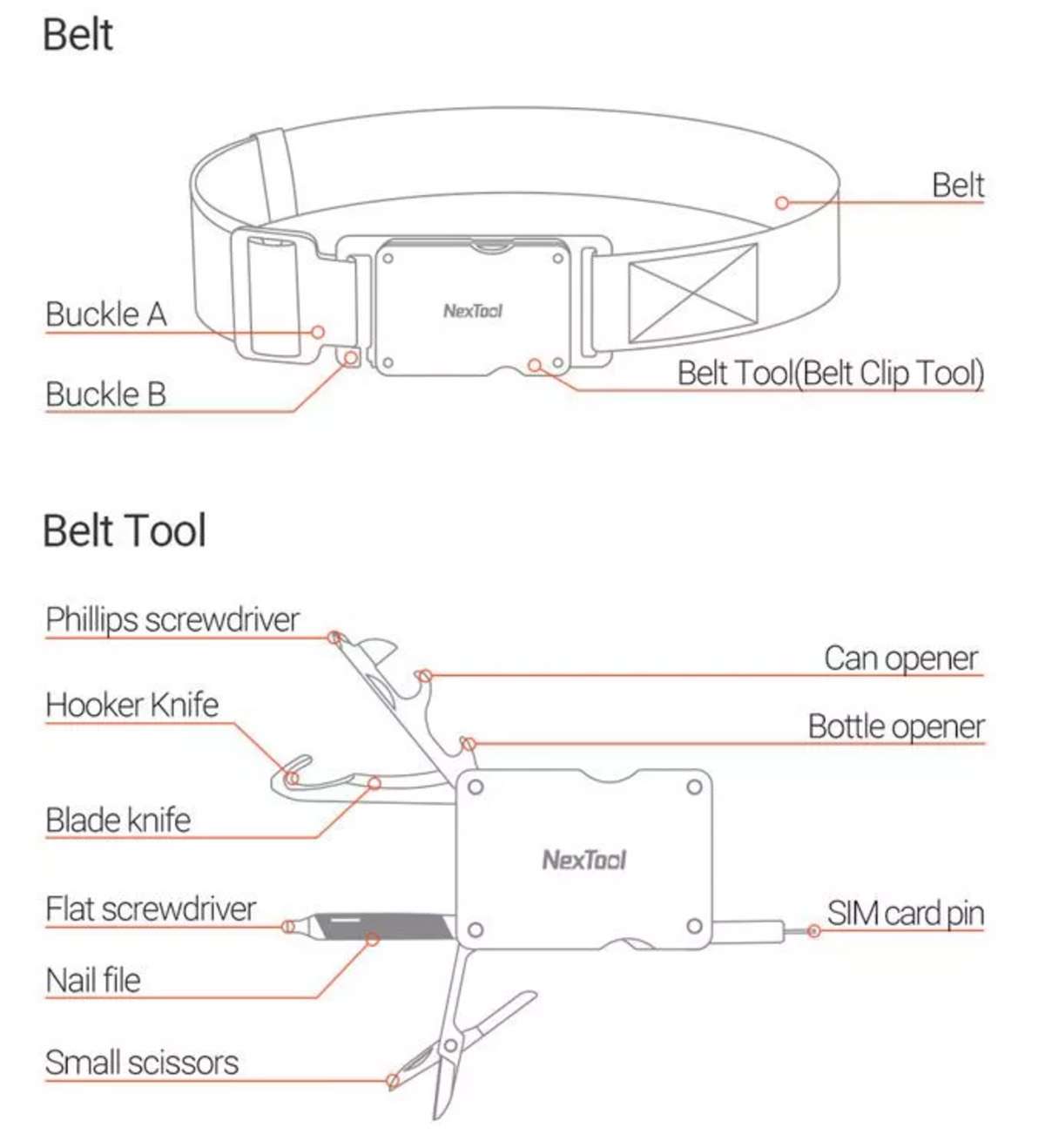 Nextool M1 Multi-Tool Belt
