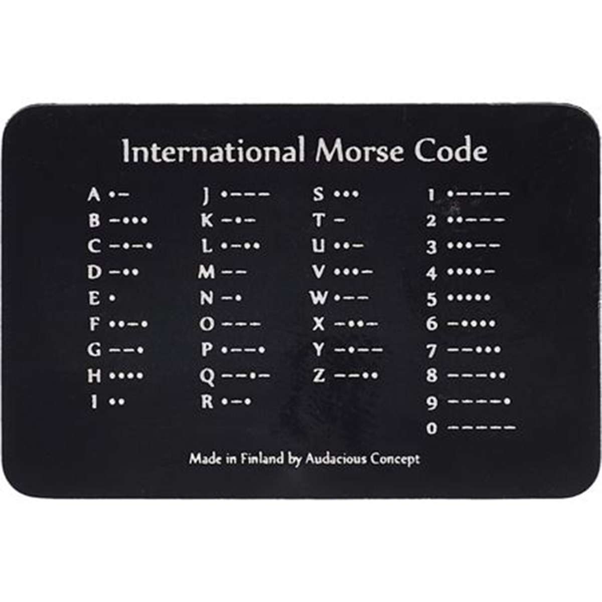 AuCon International Morse Code Patch 4.5 x 3cm