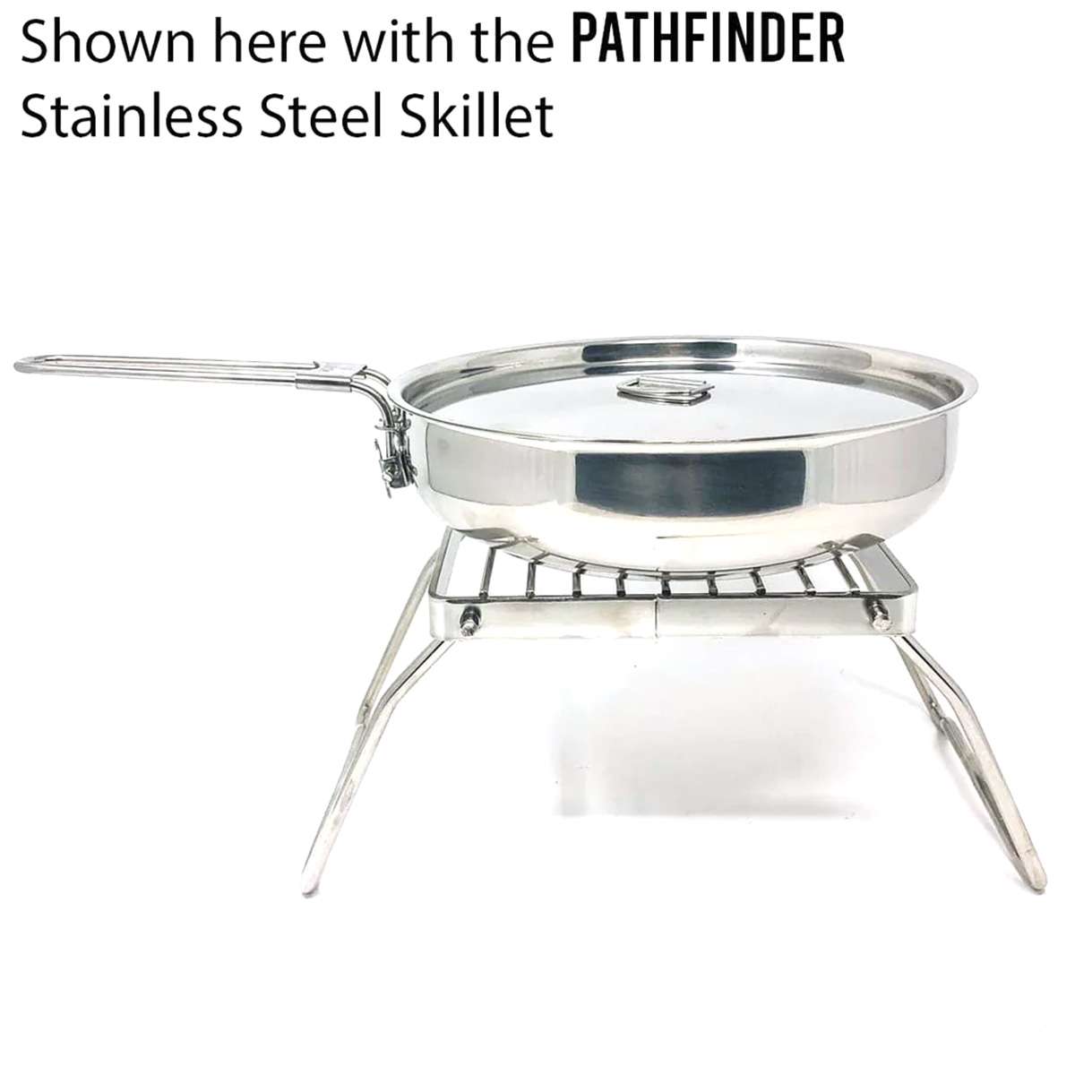 Pathfinder Stainless Steel Folding Grill