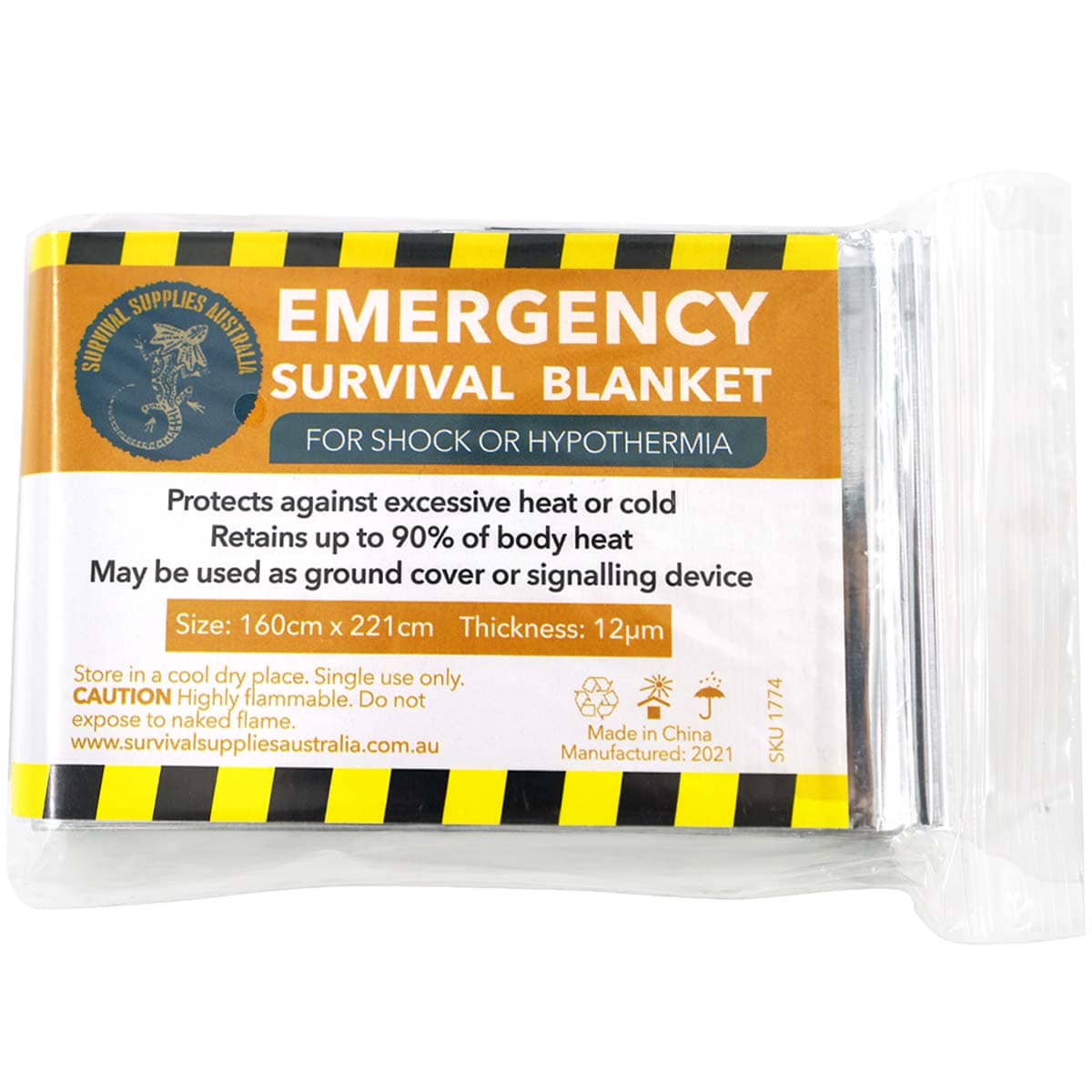 SSA Emergency Mylar Thermal Space Blanket