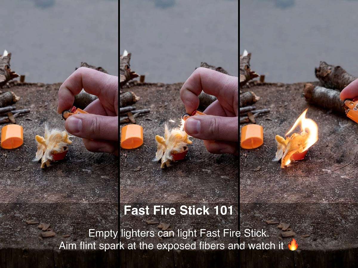 Procamptek Fast Fire Stick Fire Starting Tinder