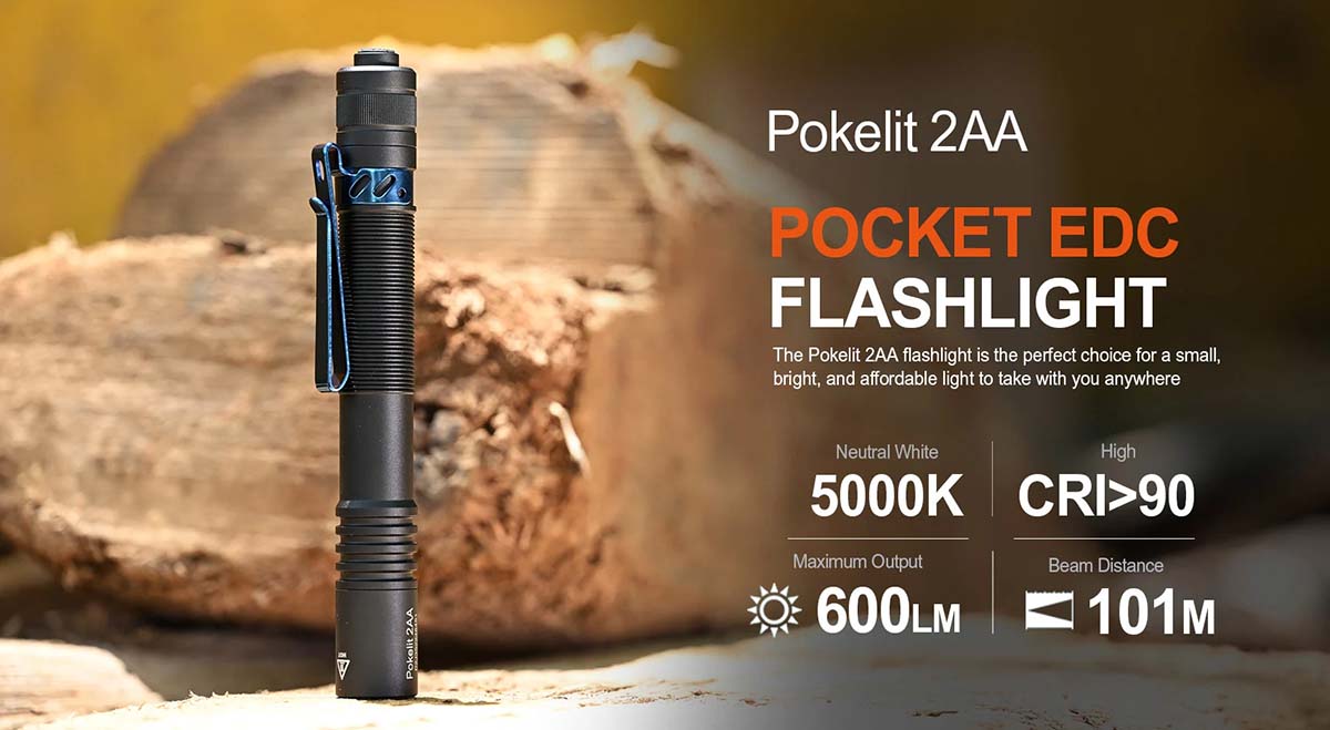 AceBeam Pokelit 2AA Torch - Black