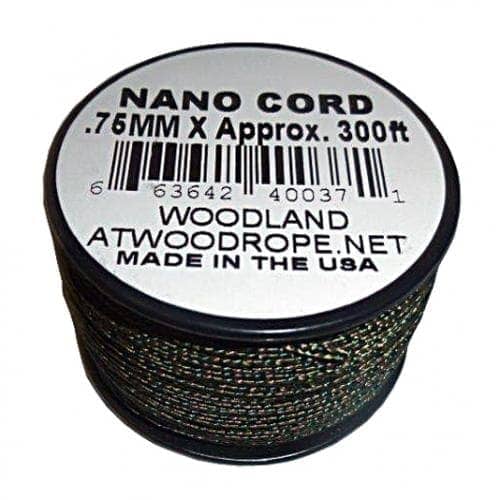 Atwood Nano Cord Woodland Camo 0.75mm x 91Mtr / 300Ft