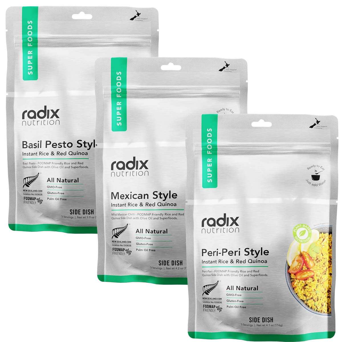 Radix Instant Rice & Quinoa Mix 3 Serve Side Dish
