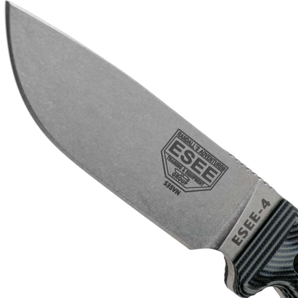 ESEE-4 S35VN Grey/Black Knife G-10 3D Handle