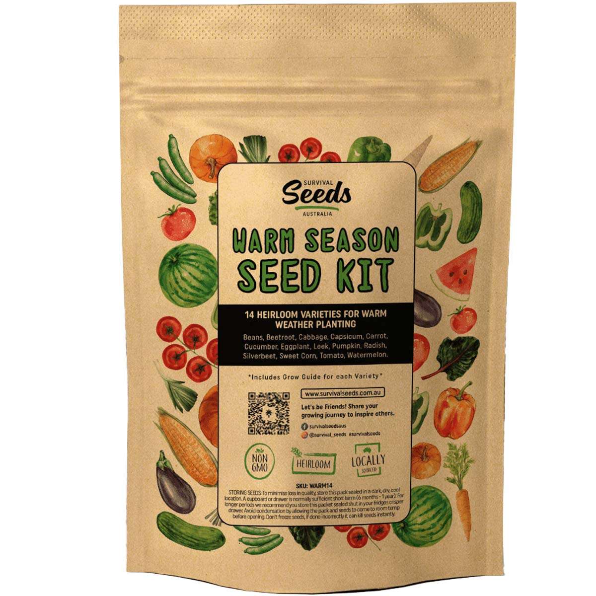 Survival Seeds Warm Season Heirloom Seeds
