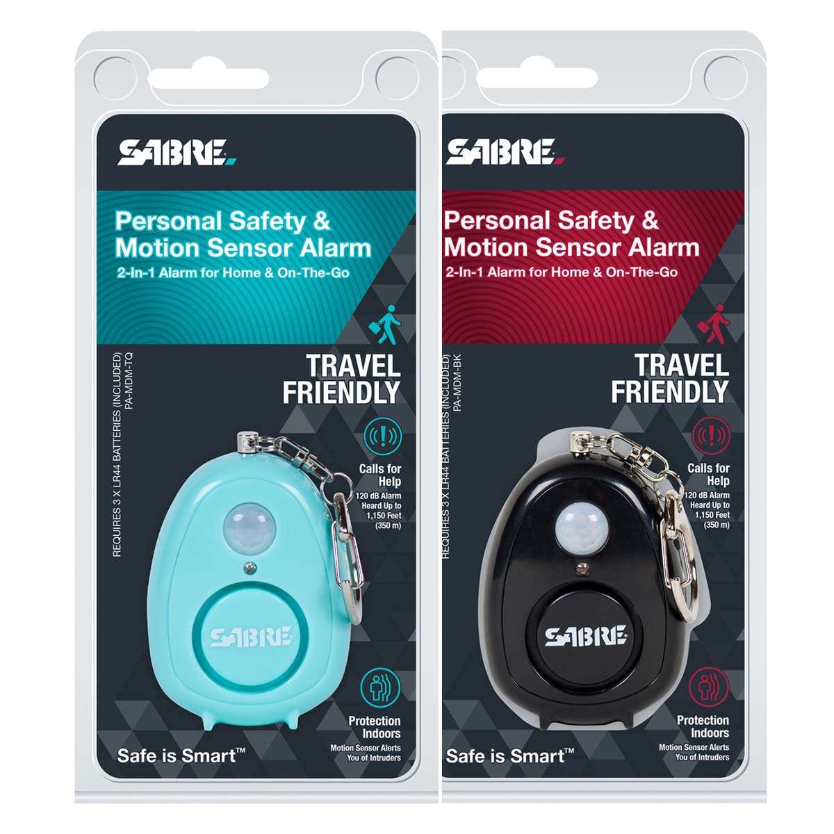 Sabre 2-IN-1 Personal Safety And Motion Sensor Keychain