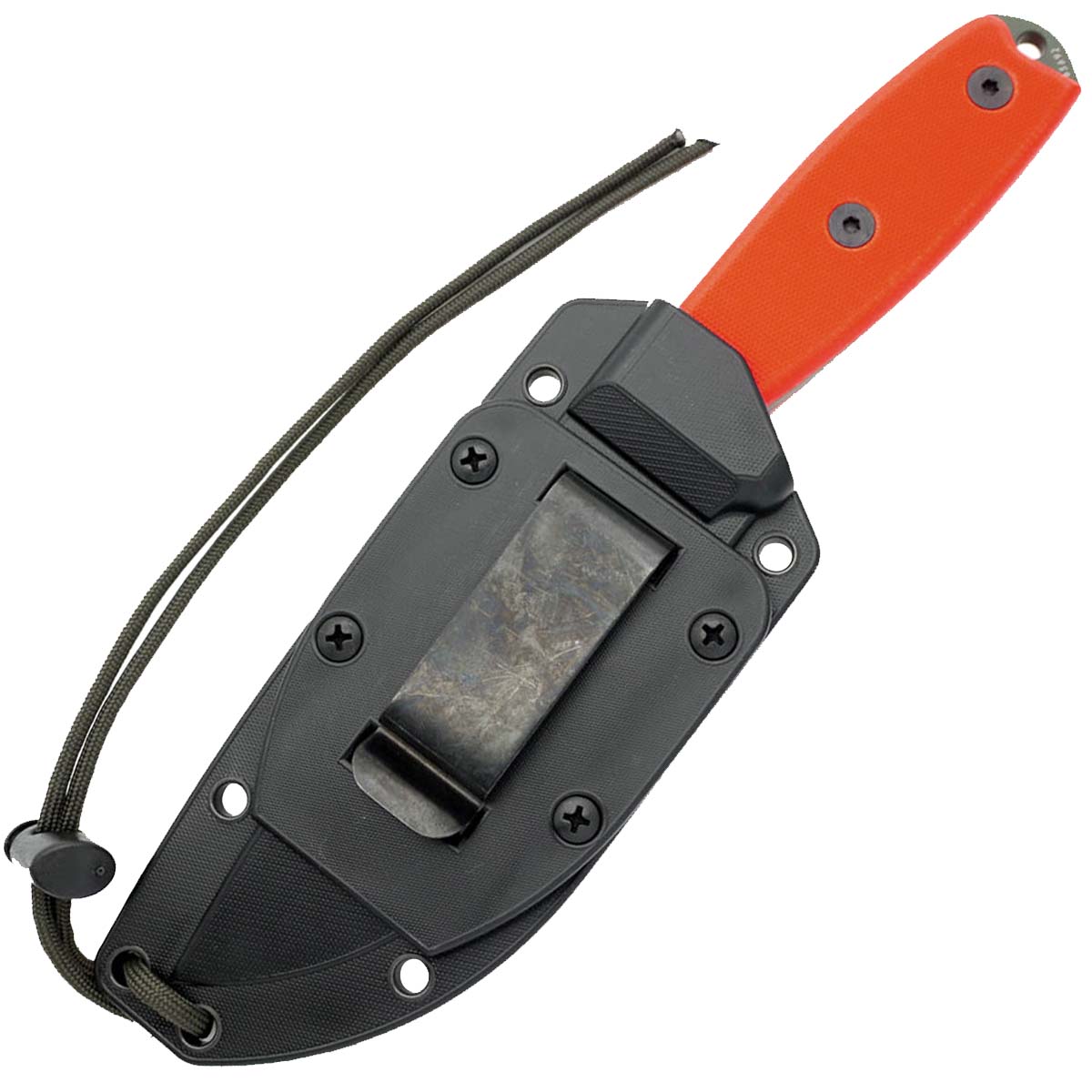 ESEE 4S-MB-OD Foliage Green with Orange G10 Handle Knife