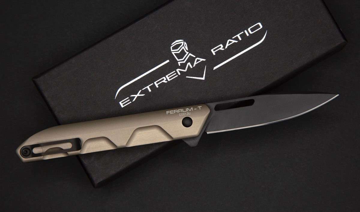Extrema Ratio Ferrum T Folding Knife - Tactical MUD