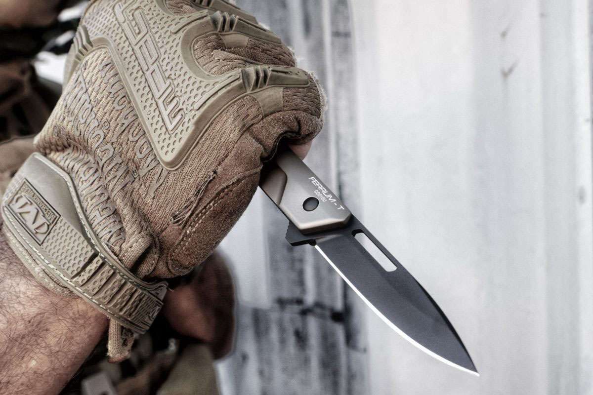 Extrema Ratio Ferrum T Folding Knife - Tactical MUD