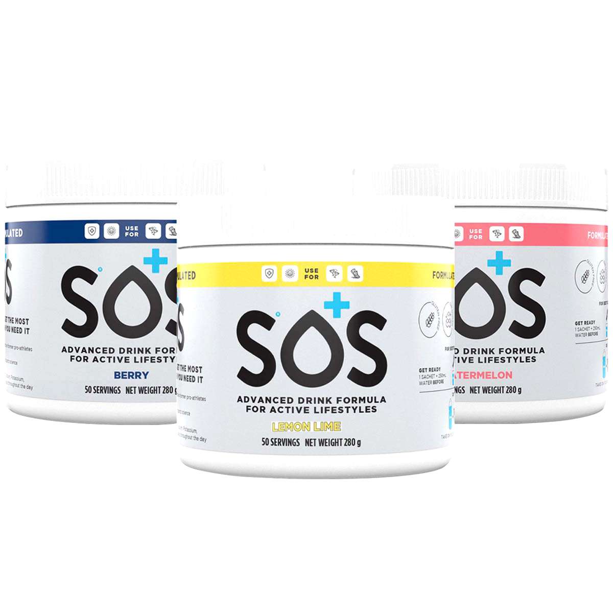 SOS Hydration 50 Serve Powder Tub