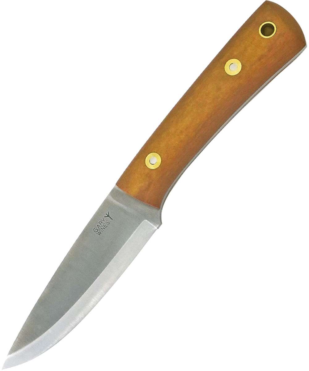 LT Wright Gary Wines Bushcrafter 01 Knife - Maple Paper Matte