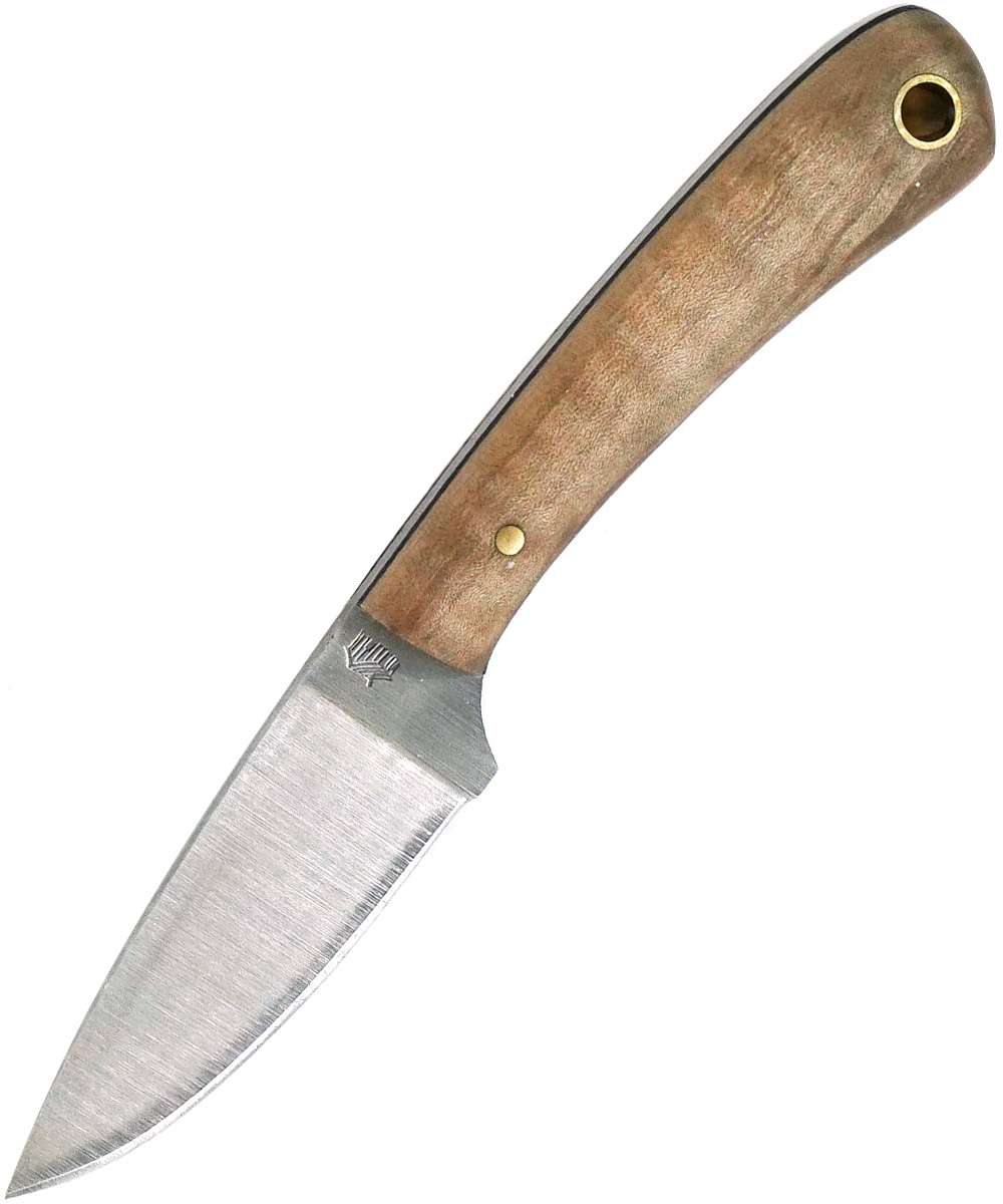 LT Wright Frontier Valley A2 Natural Curly Maple with Black Liner Knife