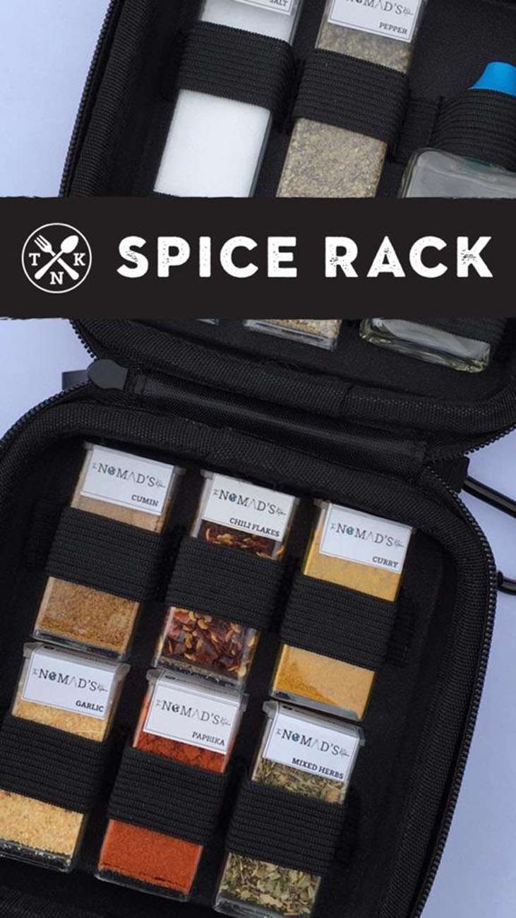 The Nomads Kitchen Spice Rack