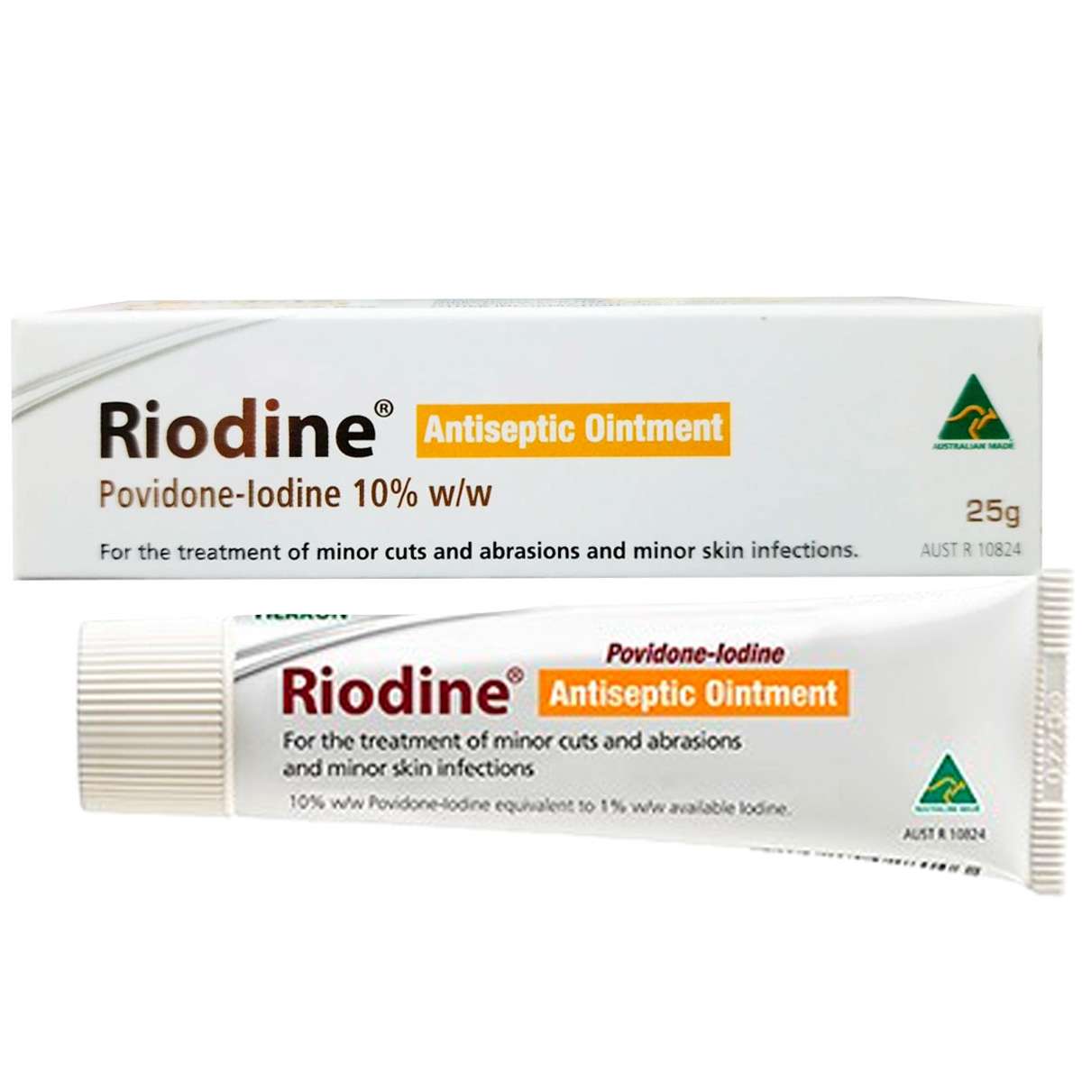 RIODINE 10% Povidone-Iodine Ointment 25g Tube