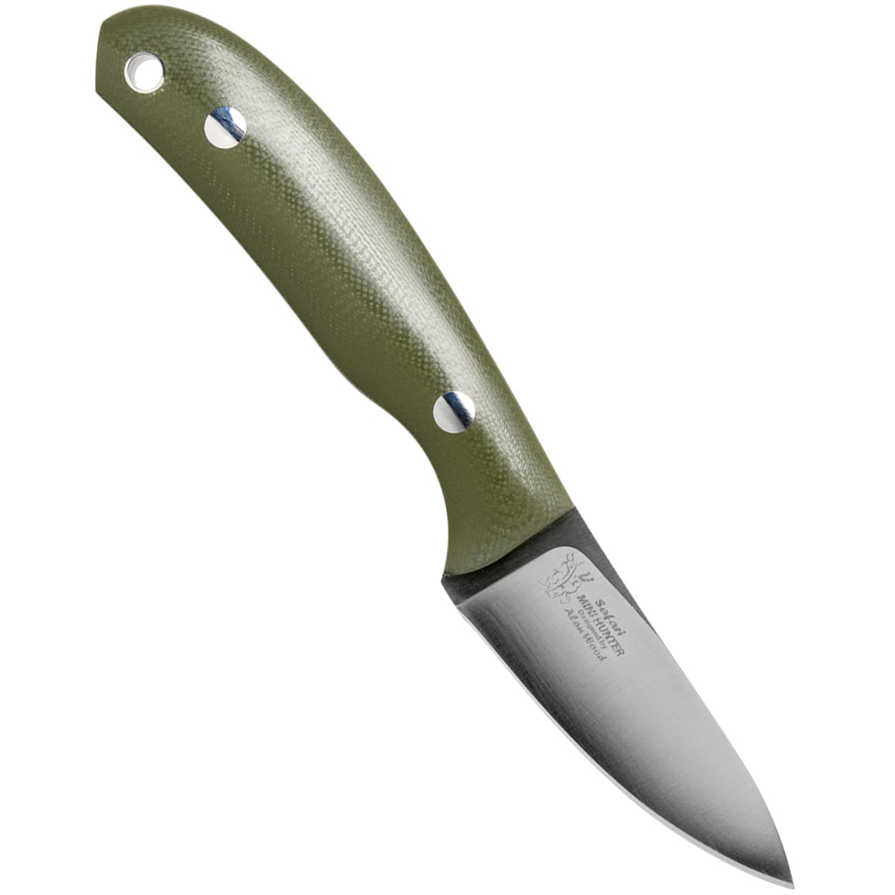Casstrom Safari Alan Wood Mini Hunter Knife Green G10 Kydex 11607