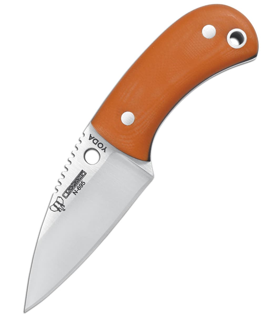 Cudeman 200JK Yoda Neck Knife Orange G10