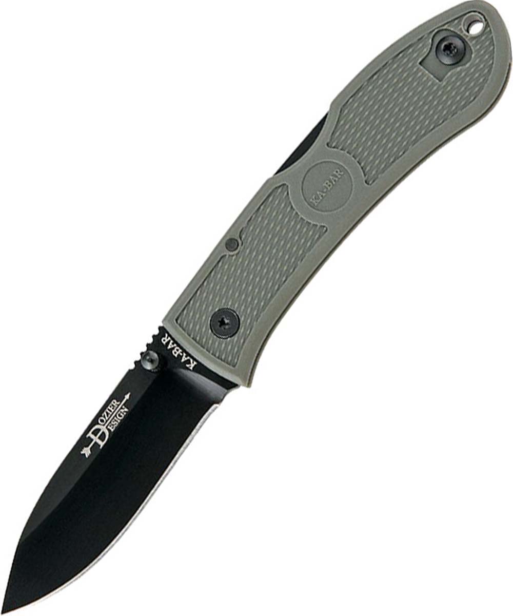 KA-BAR Dozier Hunter Lockback Folding Knife 4062FG - Foliage Green
